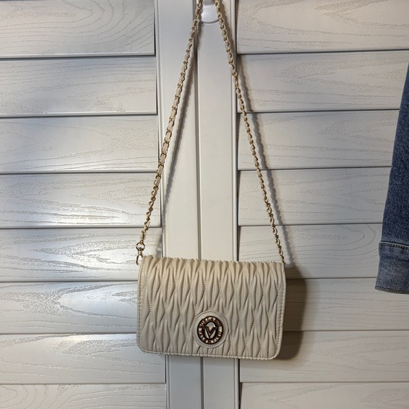 Valentino Orlandi White Purse with Vegan Leather and WAVEY Texture- BNWT - Picture 2 of 5